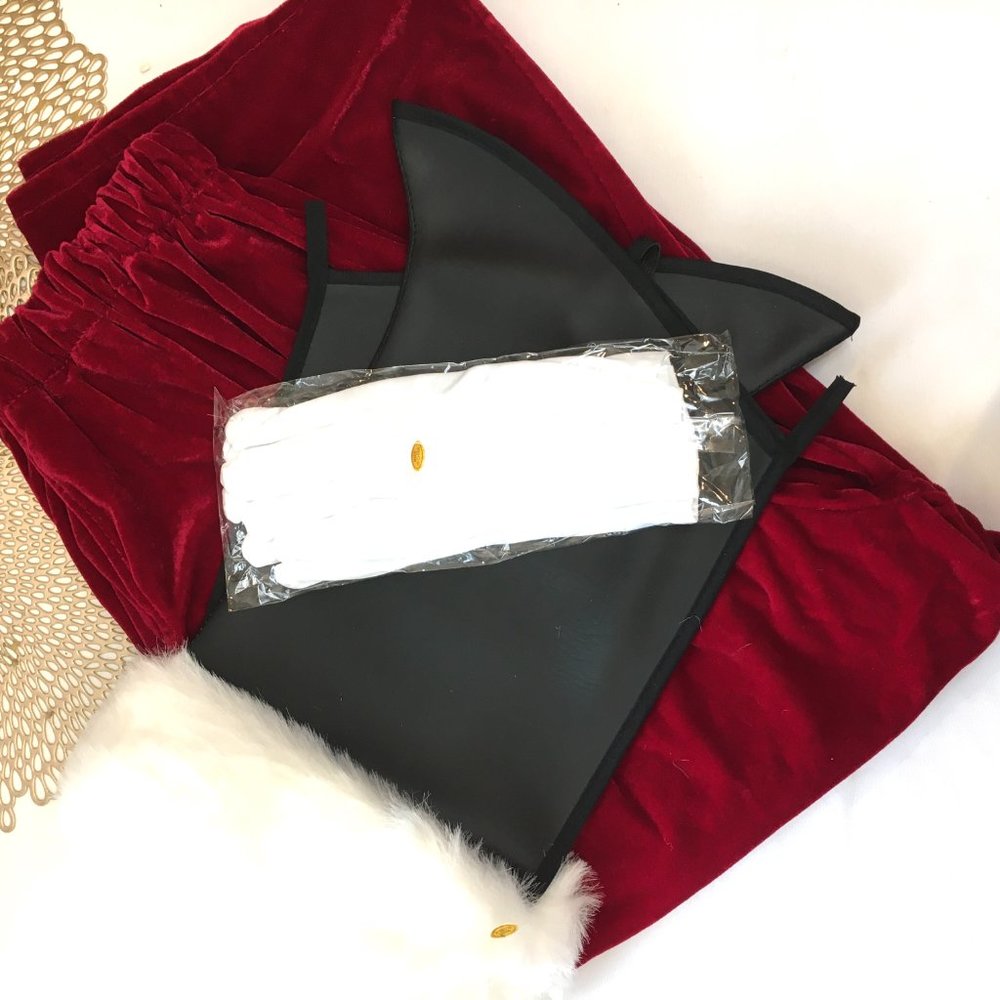 Halco Santa Claus Professional 6 Pc Velveteen Costume  #6591 + #6596 NWOT - Picture 10 of 12